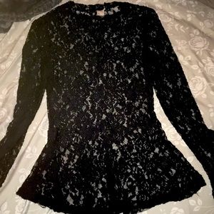 Size (S) H & M Lace Long sleeve